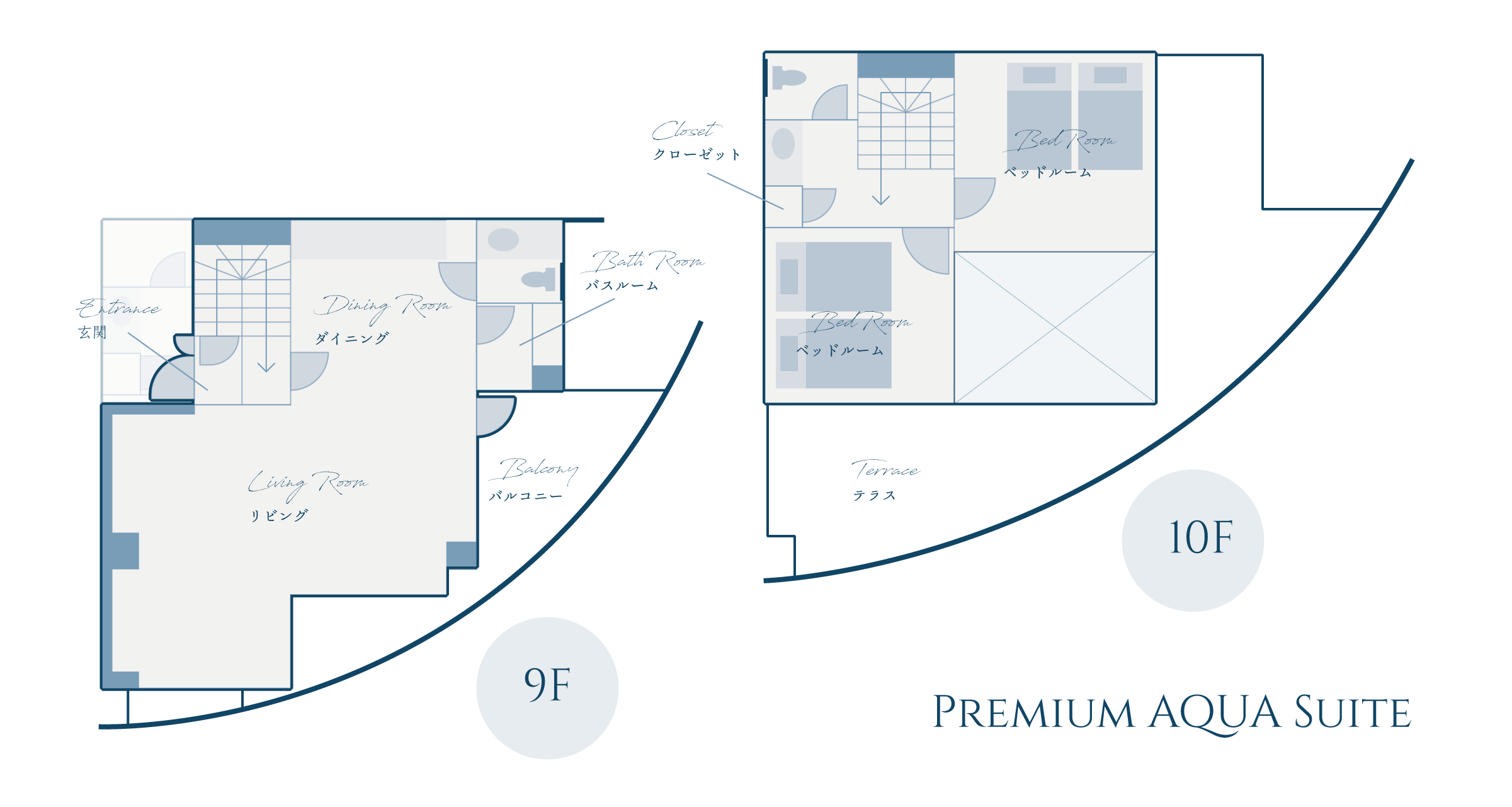 Premium AQUA Suite 間取り図