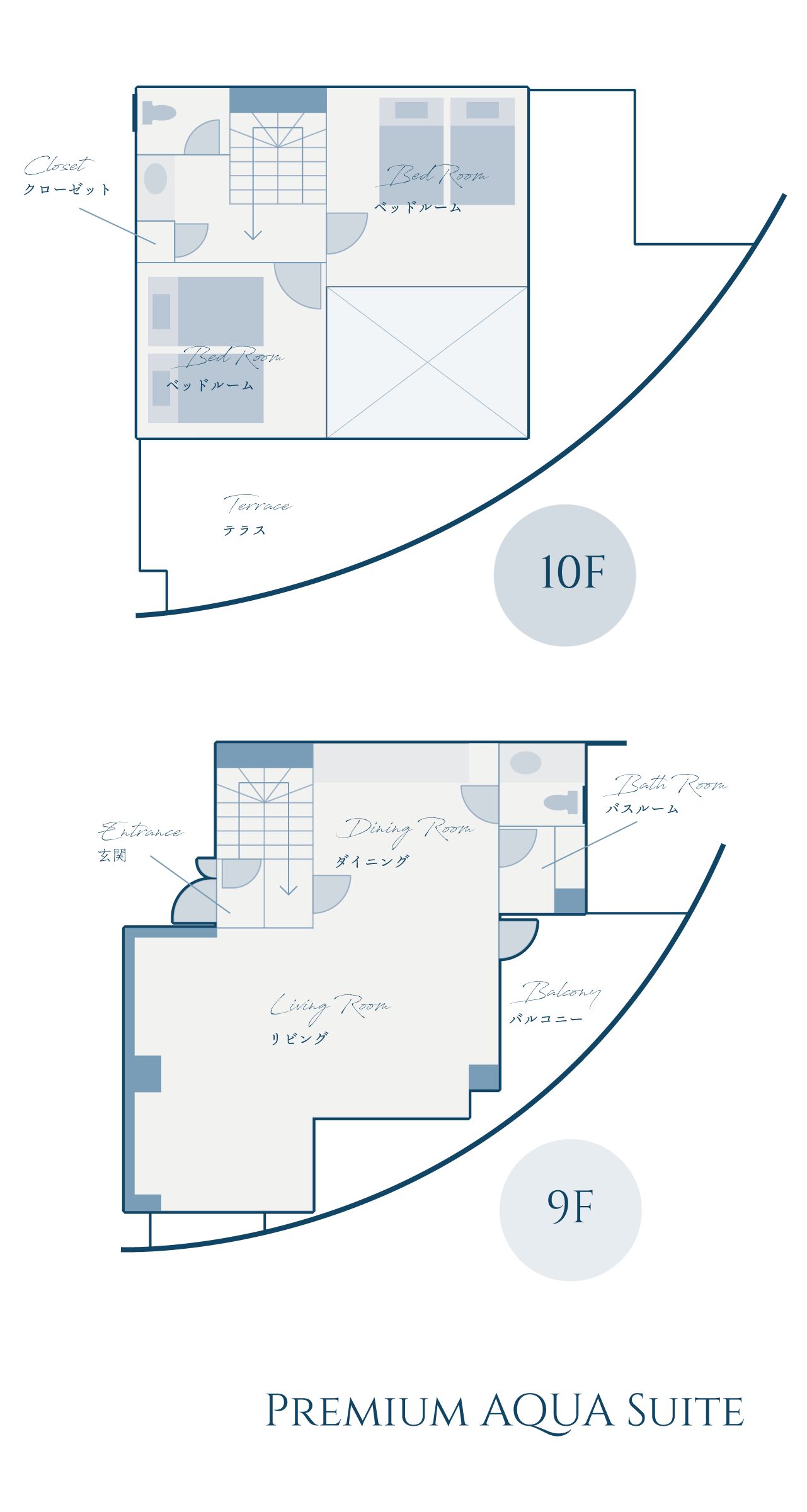 Premium AQUA Suite 間取り図